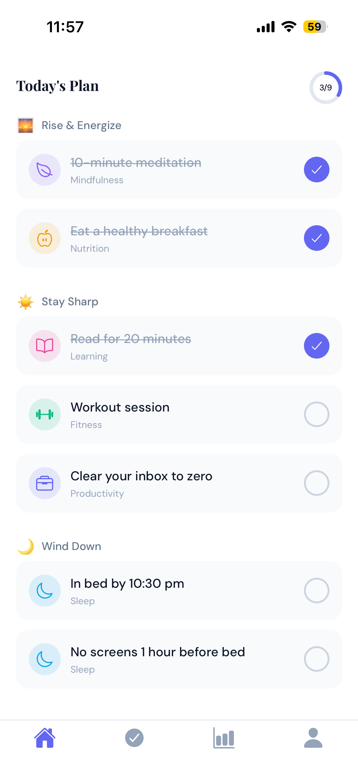 Habit Swapping Feature